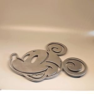 Disney Mickey Mouse Hot Plate Cast Aluminum Metal Trivet